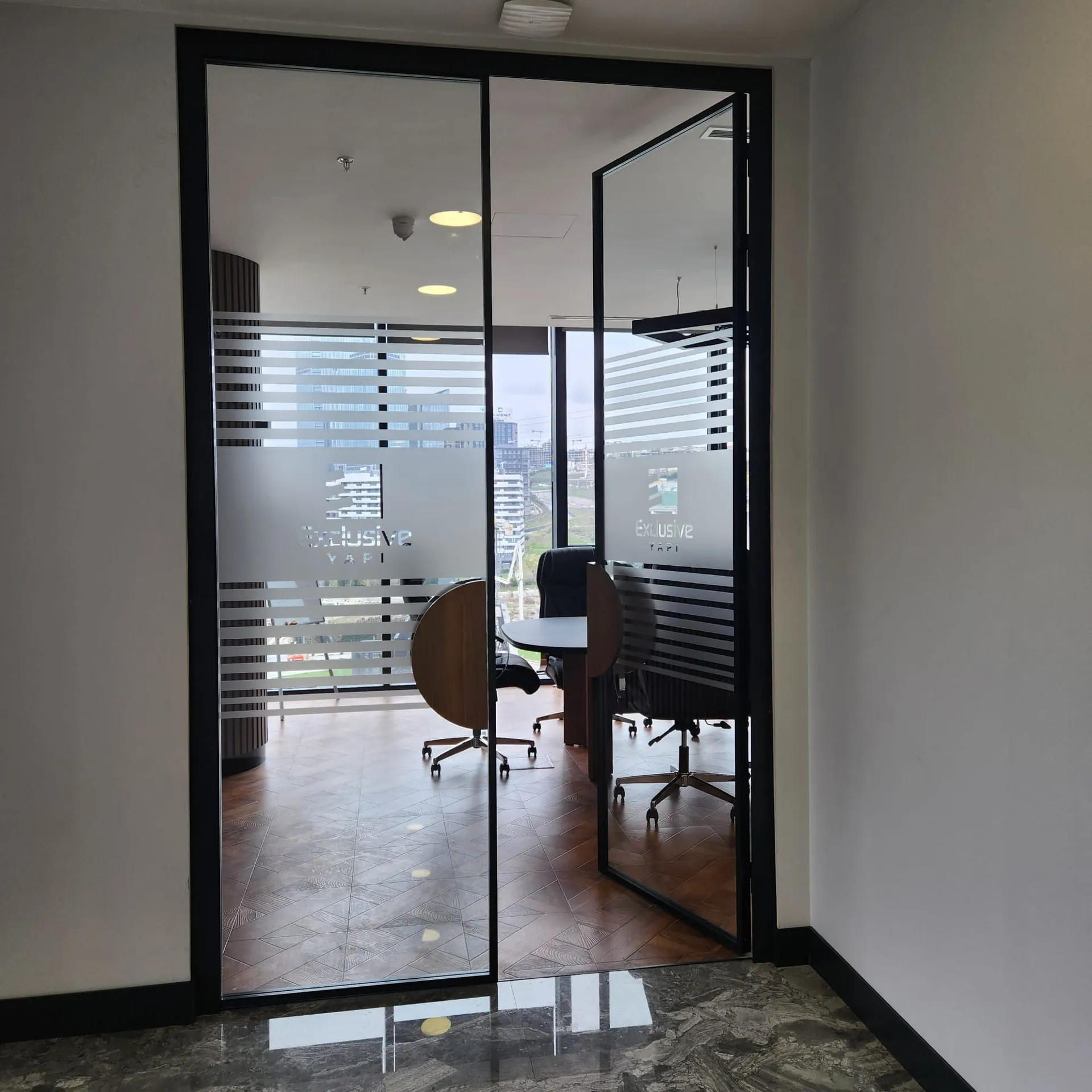 Banded Door View 2